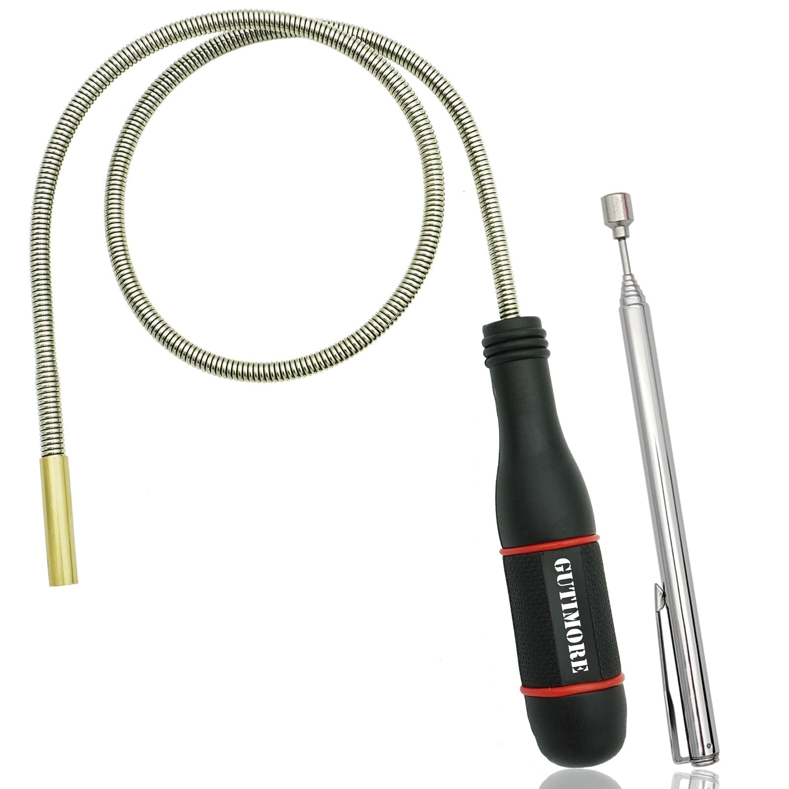 guti-more Flexible Magnetic Pickup Tool, 25" Long Flexible Bend-It Magnet Snake Pickup, Bendable Magnetic Pickup 2LB