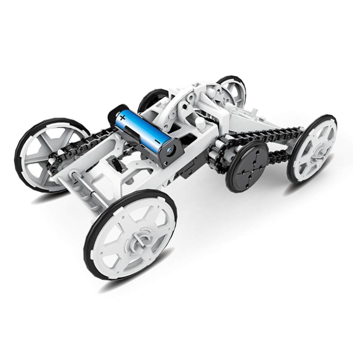 STEM 4WD Car DIY Climbing Vehicle Motor Car Educational Engineering Car for Kids, Amssembly Gift Toy Circuit Building Projects Science Experiment Building Toys