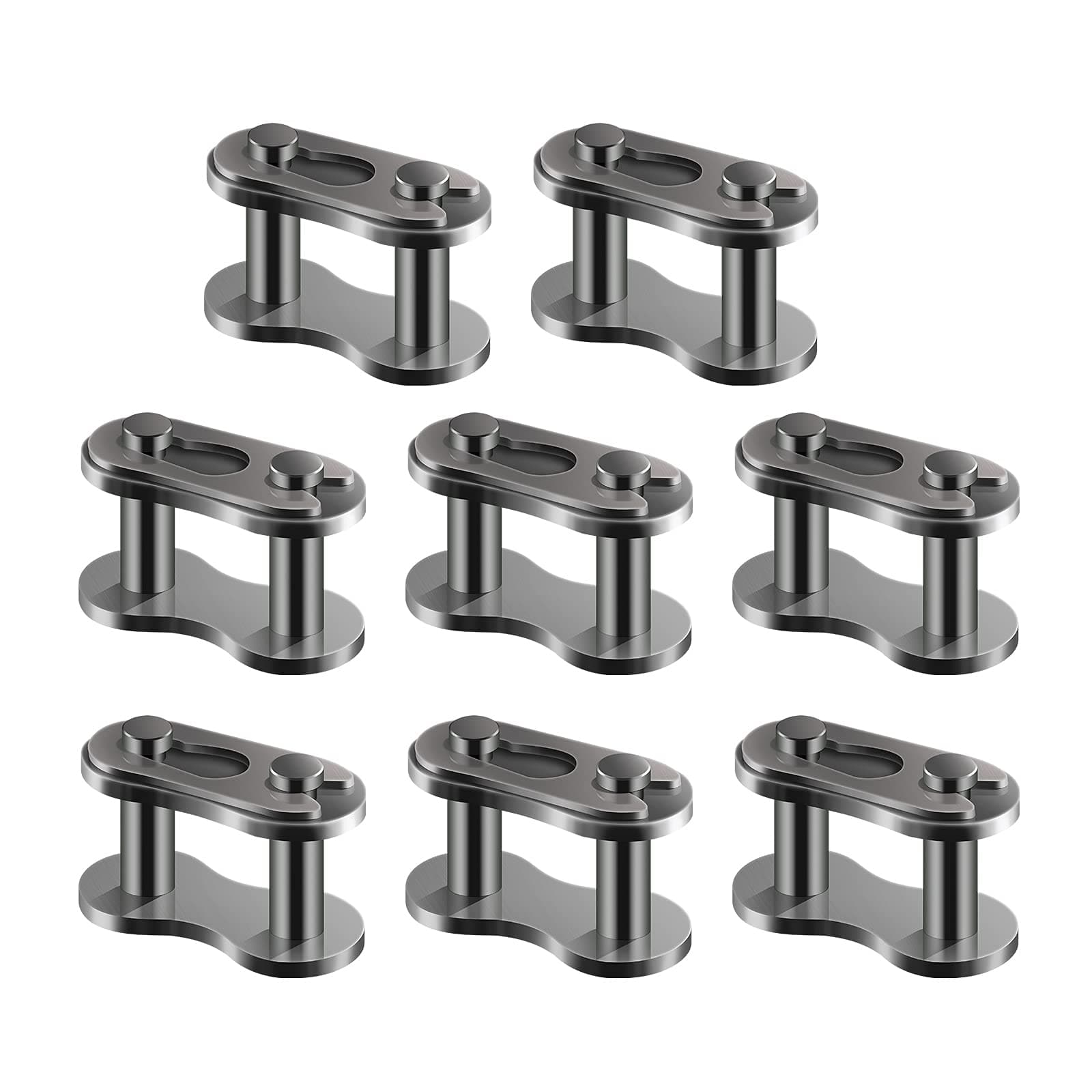 8 x Alloy Steel Heavy Duty Main Link Chain Master Links for Bike Mini Bike ATV Karting Pit ATV Scooter