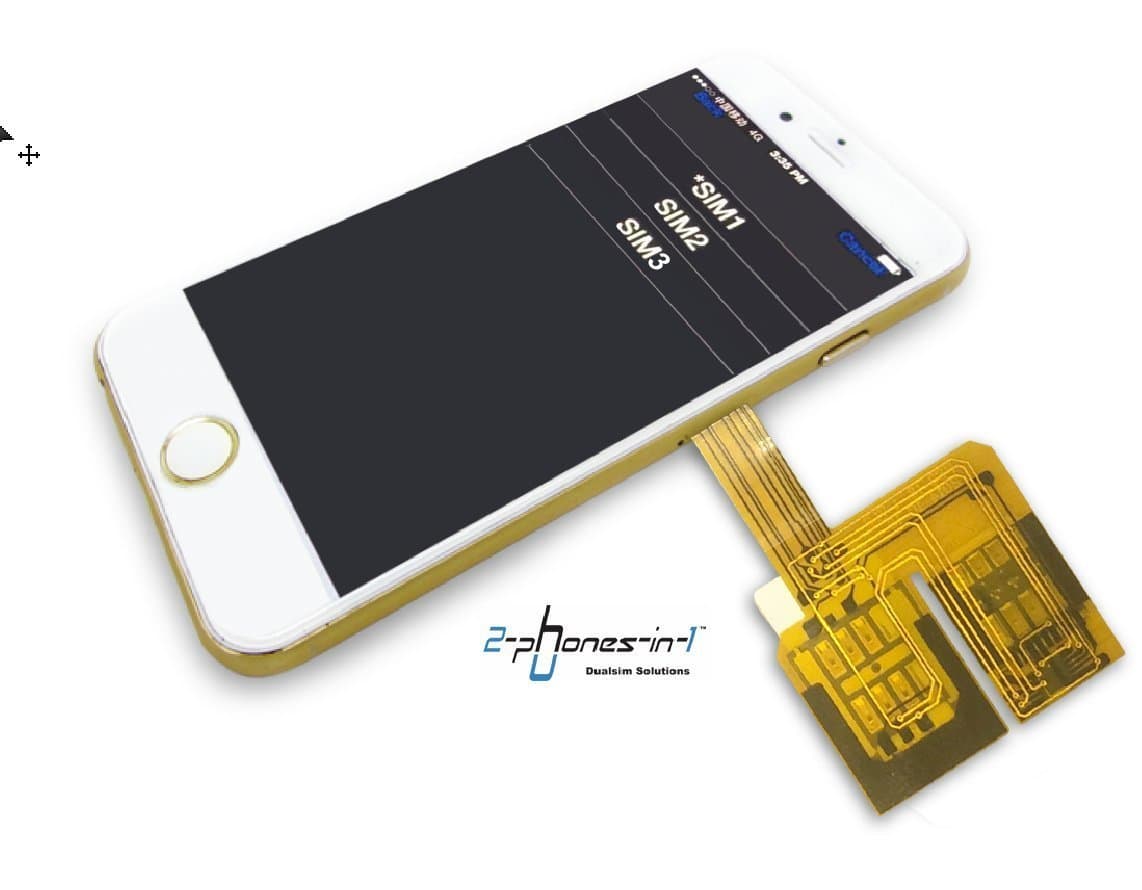 2in1-i7p Dual/Triple SIM Adapter I-73 for Apple iPhone 7 Plus