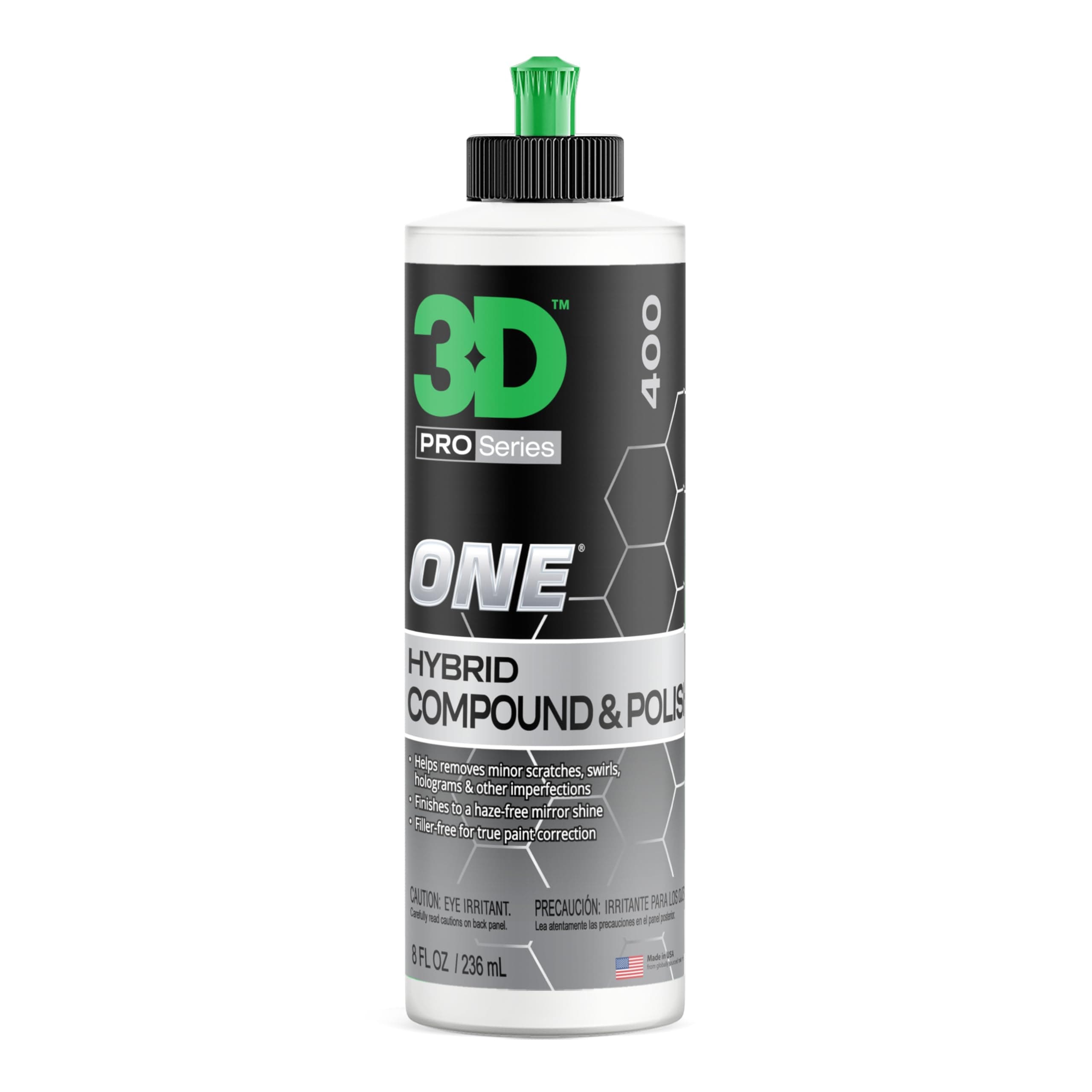 One Car Scratch & Swirl Remover - Rubbing Compound & Finishing Polish - Buffing Compound Swirl Remover - True Car Paint Correction 8oz.