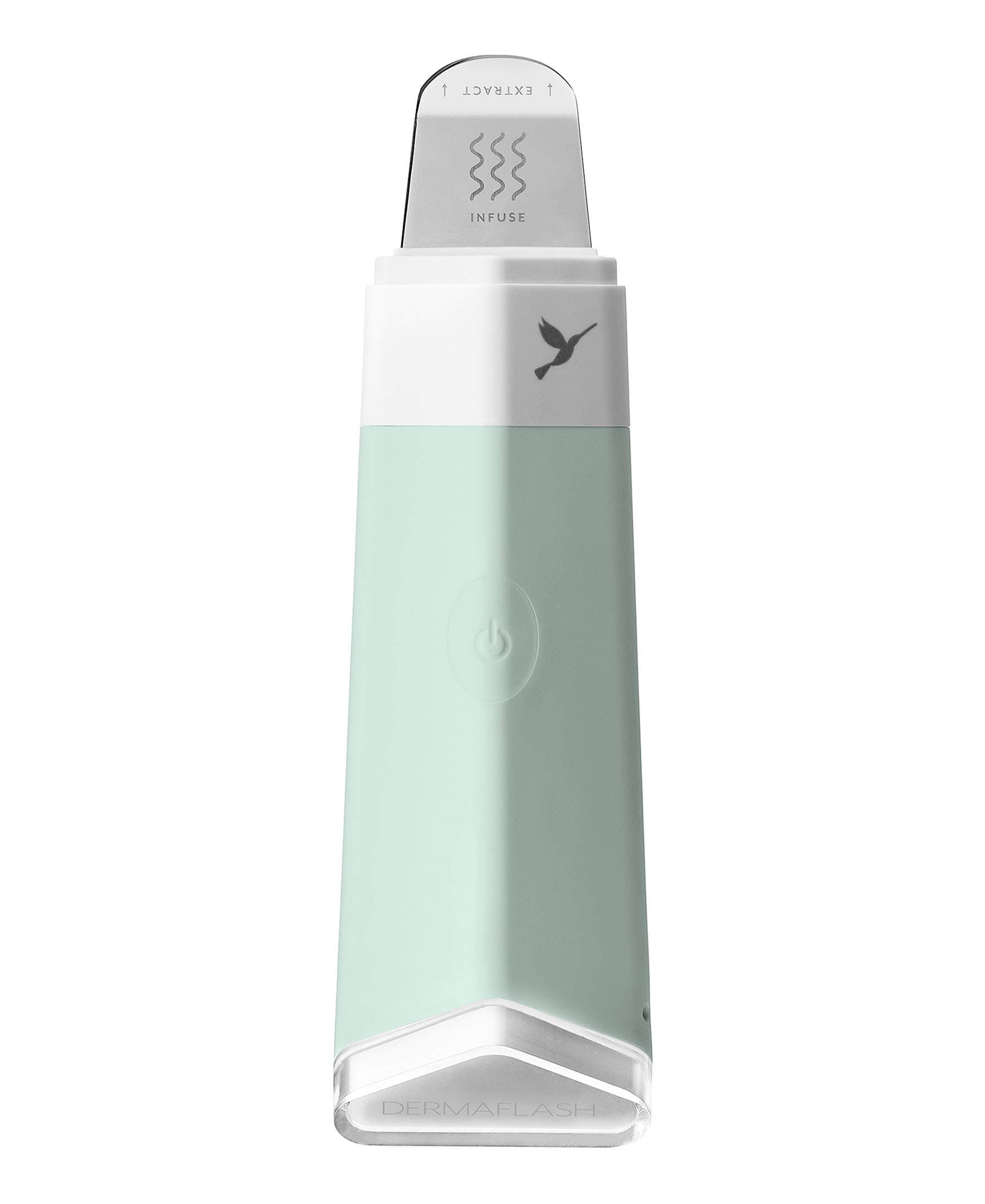 DERMAFLASH - DERMAPORE Device - Ultrasonic 2-in-1 Pore Extractor and Serum Infuser Tool - Icy Green Colour
