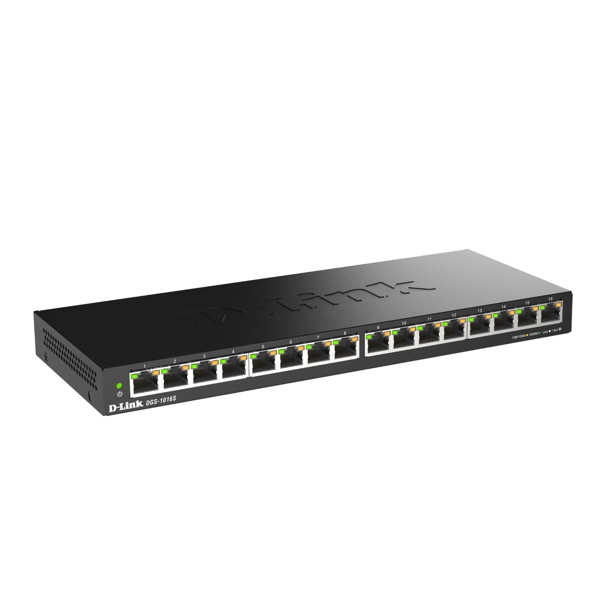 Switch Non administrable 16 Ports Gigabit, Black