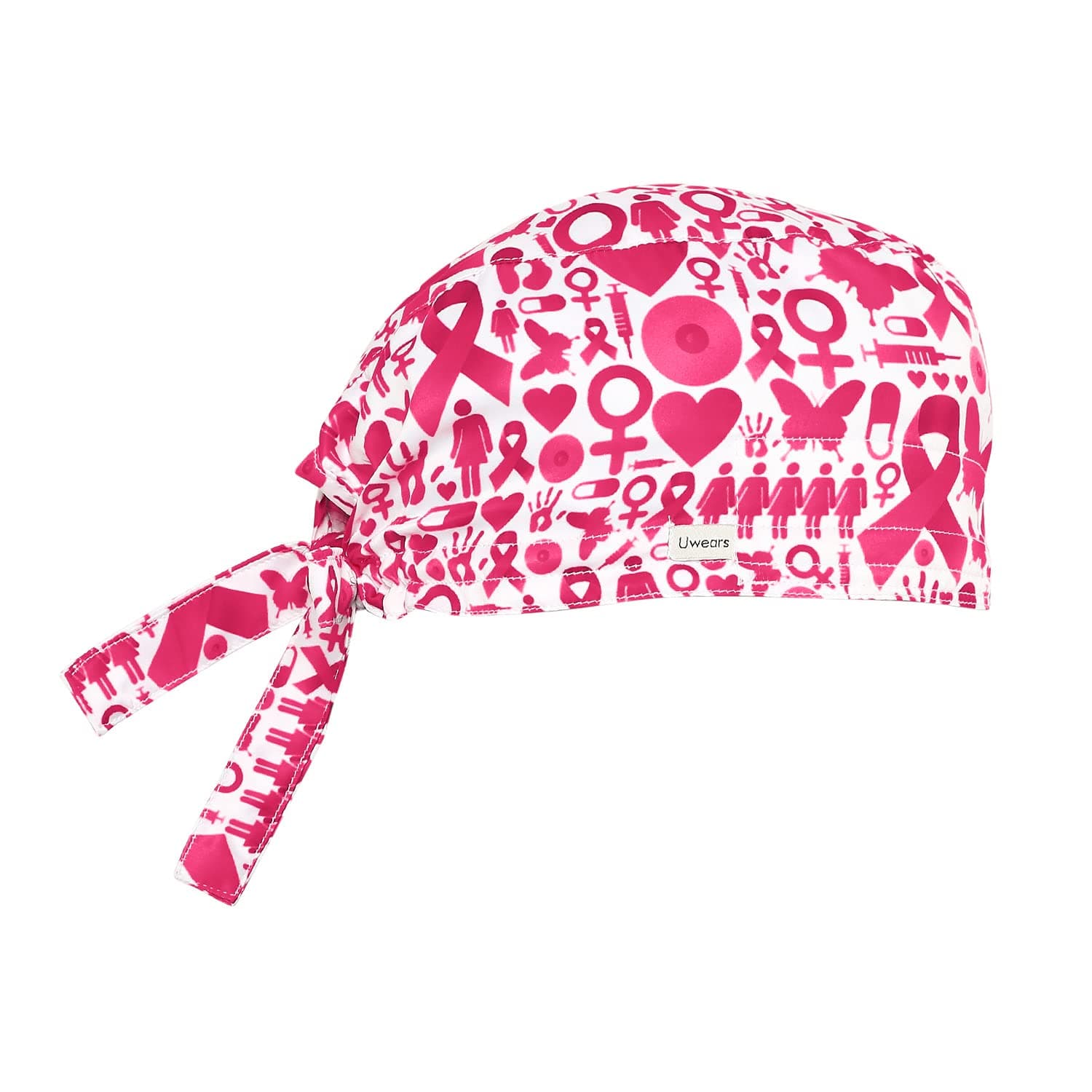 Associated Uniforms Printed Satin Scrub Cap Unisex with Sweat Band