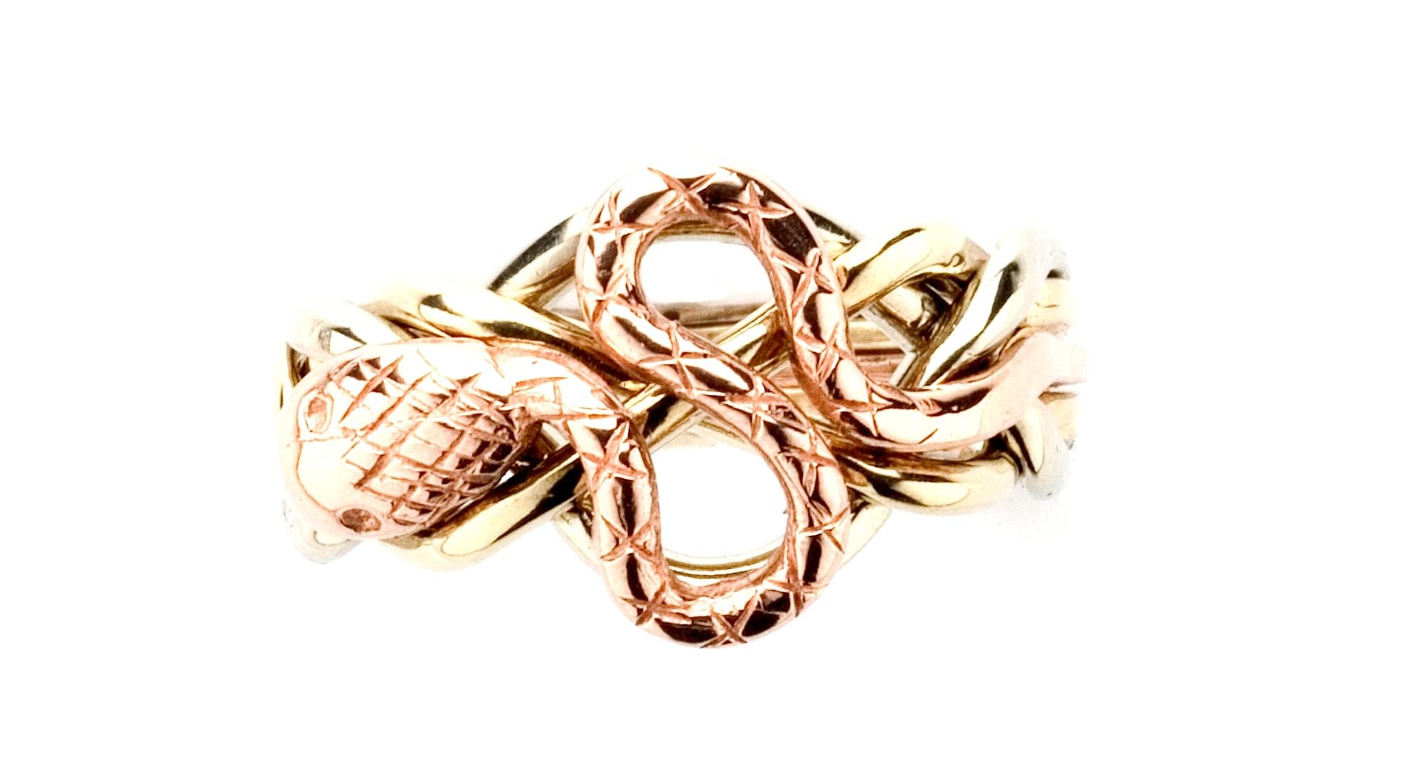 Ladies 5 Band Snake Puzzle Ring Style 5S