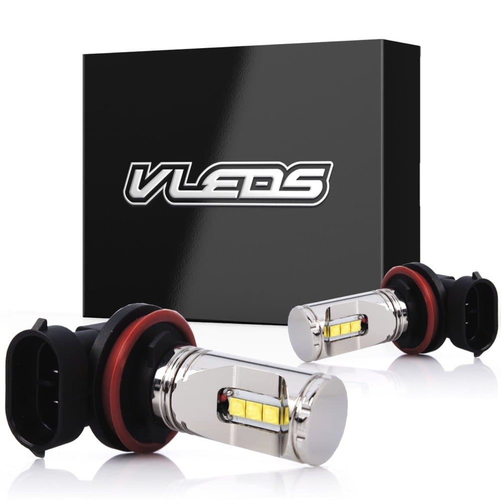 VLEDS 2pcs XTE-2 1060lm 5000K White H11 H16 H8 H9 LED Fog Light Bulb