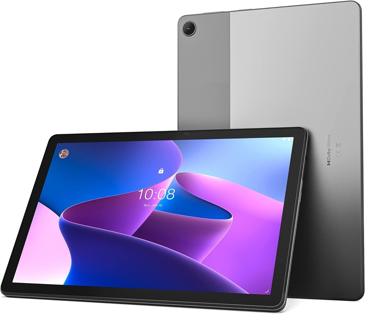 Lenovo Tab M10 Plus (3rd Gen) - 2022 - Long Battery Life - 10" FHD - Front & Rear 8MP Camera - 4GB Memory - 64GB Storage - Android 12 or Later, Gray