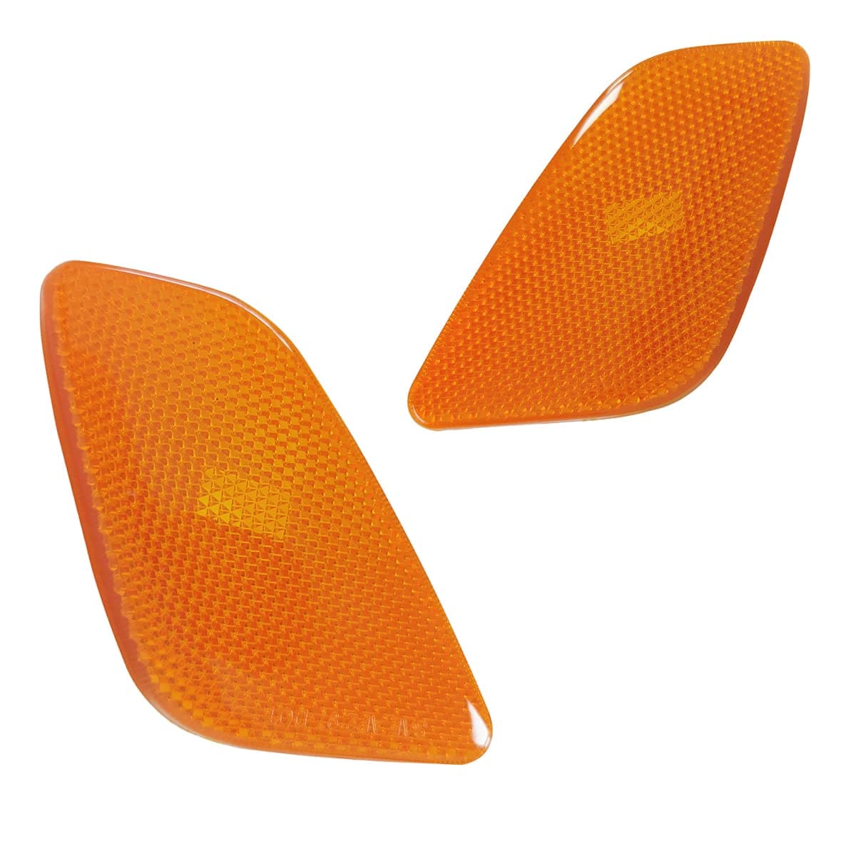 Left+Right Front Fender Side Marker Lights Lamps Assembly Compatible with 1997-2006 Jeep Wrangler TJ Marker Turn Signal Parking Lights Lamps Housing 55155629AC 55155628AC(Amber Lens)