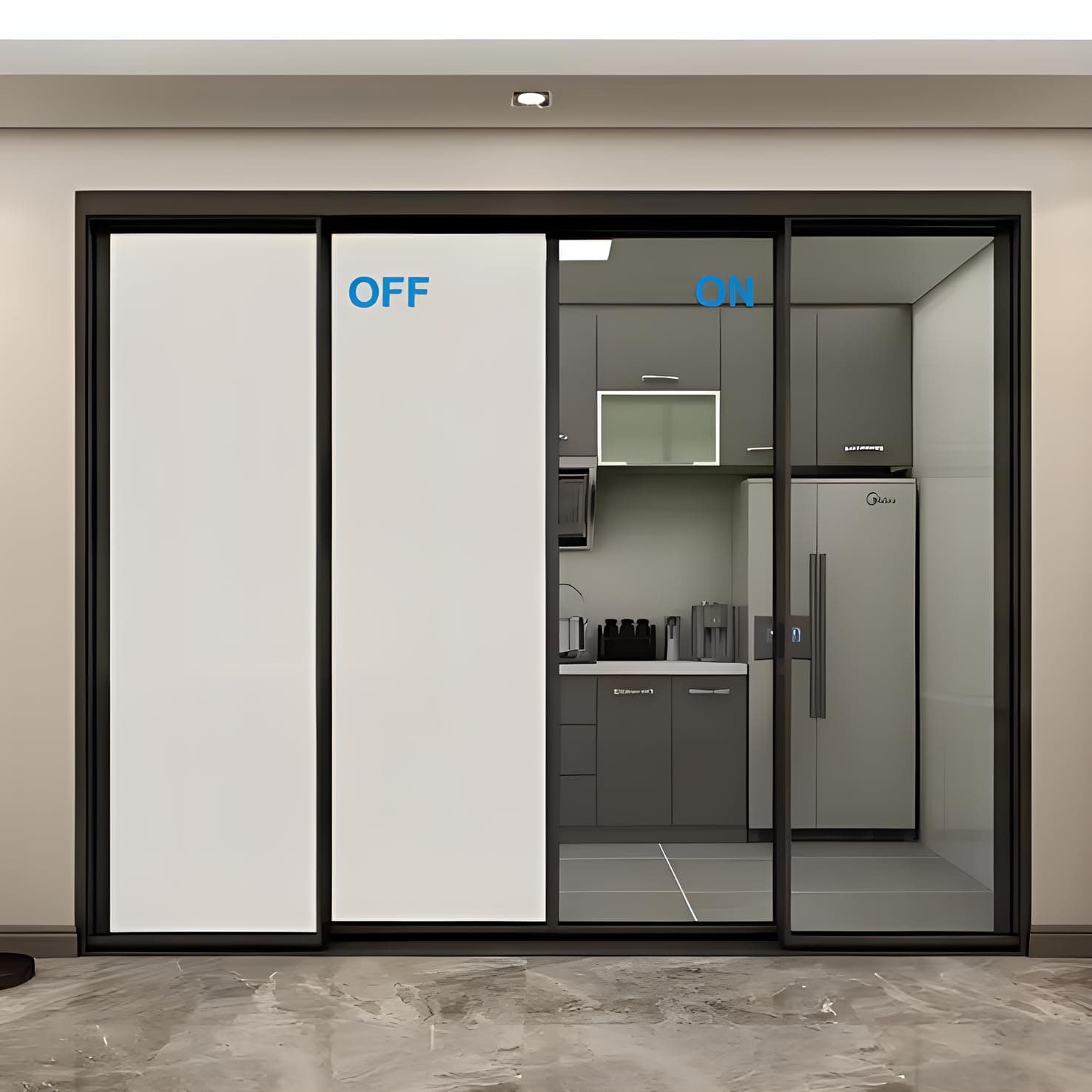 (8" x 12") Window Privacy Film | PDLC Switchable, Window Film | Smart Film for Windows and Home Office Window | Adhesive Privacy Film | Heat Insulation UV Blocking - Clear to Opaque