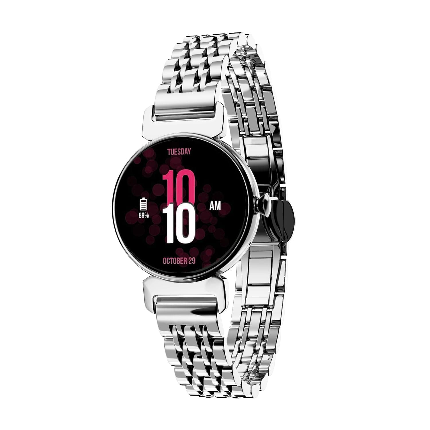 Vibez by Lifelong Ruby Smartwatch VBSW2205 with Bluetooth Calling (Silver)