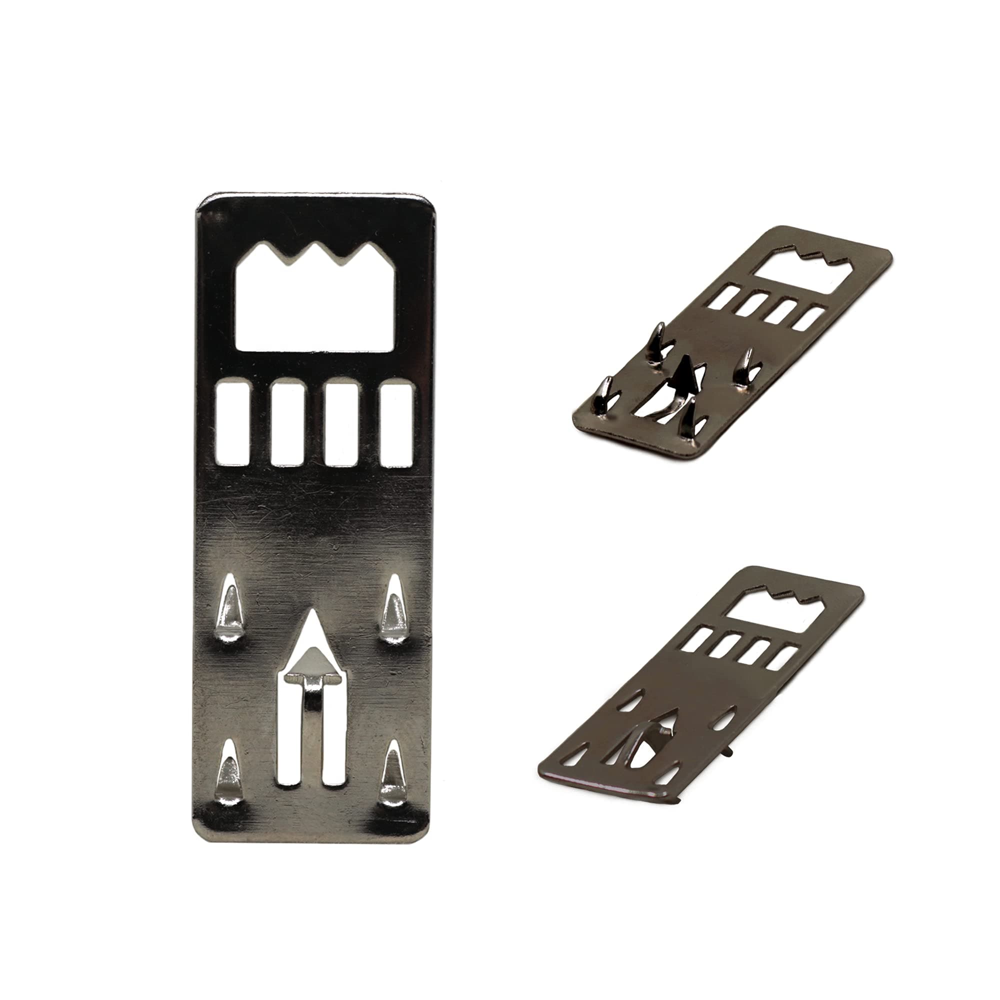 Picture Hang Solutions Foam Board Hanger - 100 Pack - Metal Press-In Hangers for Foam Board Artwork, Photos, and Posters - Supports Up to 1 Pound Each