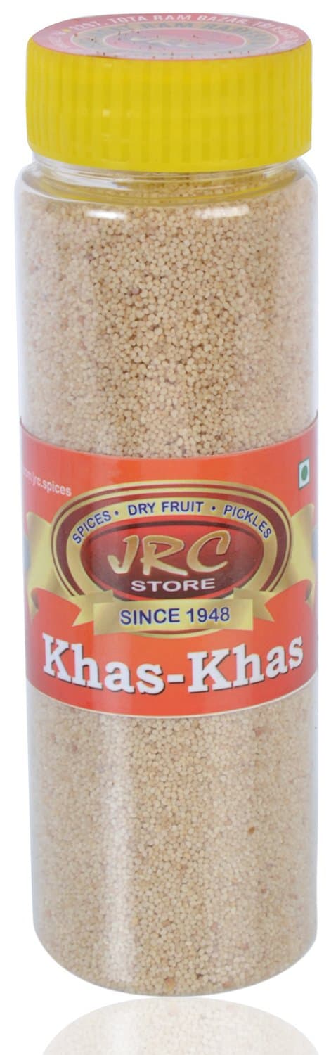 JRC Khas Khas - 200 grams | No Artificial Colours or Preservatives | Khus Khus Posto | Whole Khus Khus | Posto Dana | Khas Khas