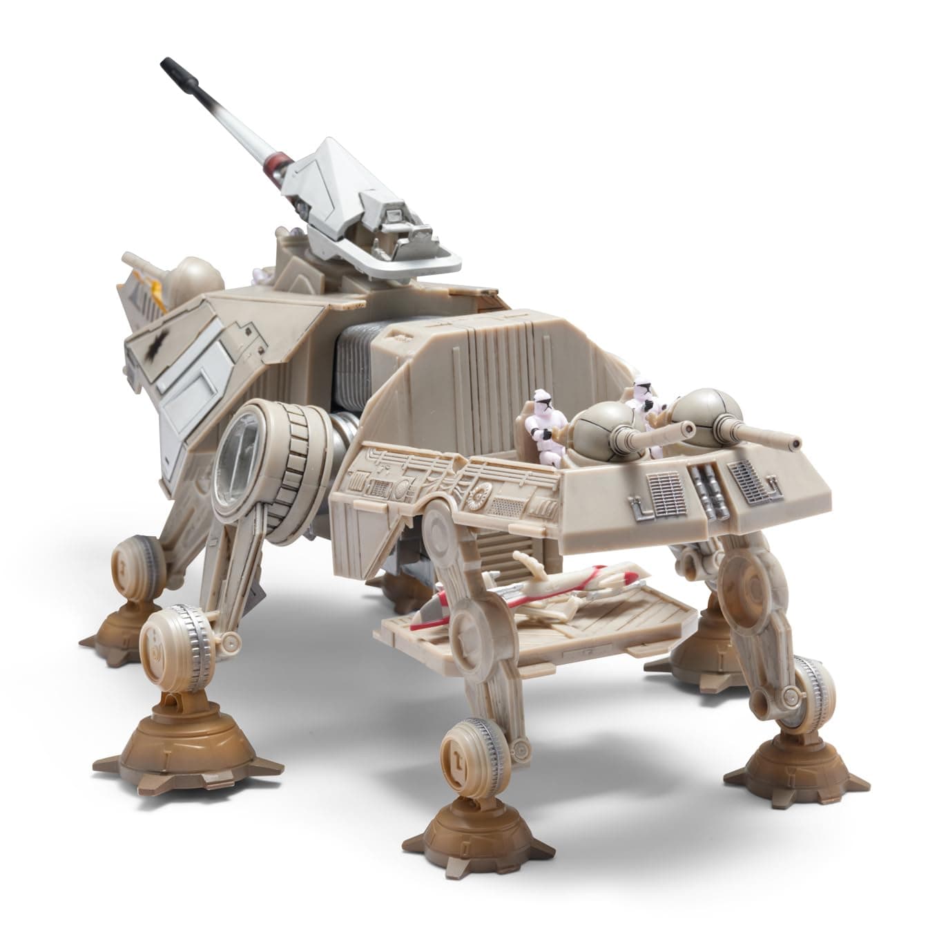 Star Wars Micro Galaxy Squadron at-TE - 9-inch Six-Legged Vehicle with 2.5-Inch Speeder and Five 1-Inch Micro Figure Accessories