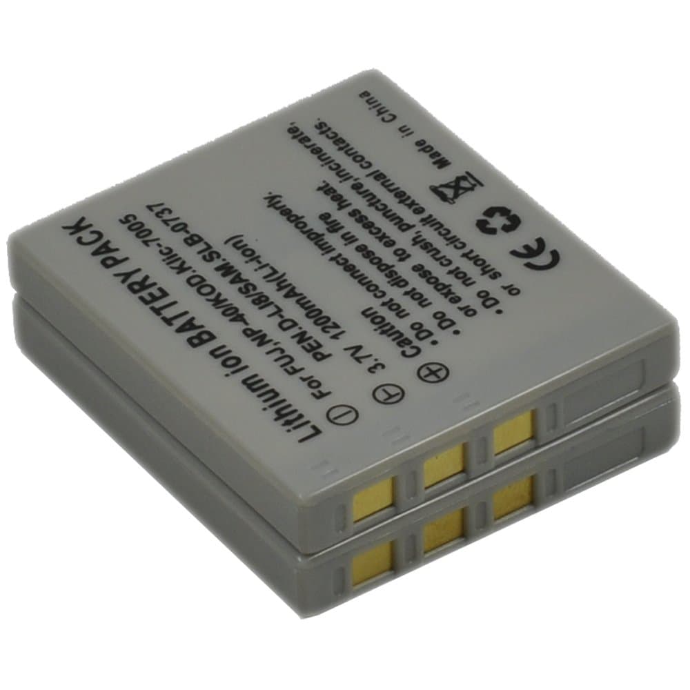 2x D-LI8 Battery for DLI8 D-Li85 DLi85 D-L18 DL18 D-L185 DL185 Optio A10 A20 A30 A36 A40 E65 L20 T10 T20 W10 W20 WP WPi X S S4 S4i S5i S5n S5z S6 S7 SV SVi Digital Camera Battery k1a