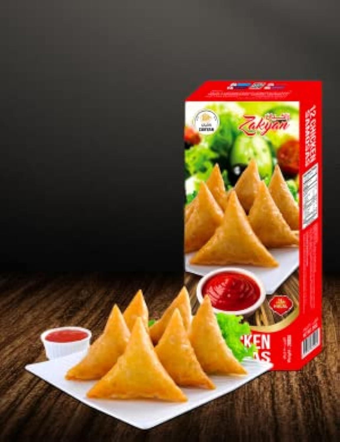 Zakyan Breakfast Snacks Crispy Small Chicken Samosas Delicious Chicken Snack Ready-To-Eat Meals (240 grams)