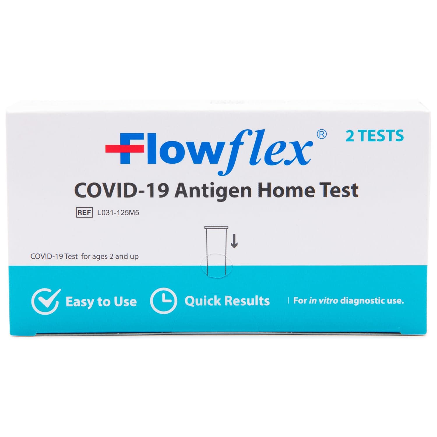 COVID Home Test Kit by Flowflex, Rapid Results in 15 Minutes, Trusted OTC COVID-19 Antigen Testing Kit, FSA and HSA Eligible, Easy to Use & No Discomfort, 1 Pack 2 Tests