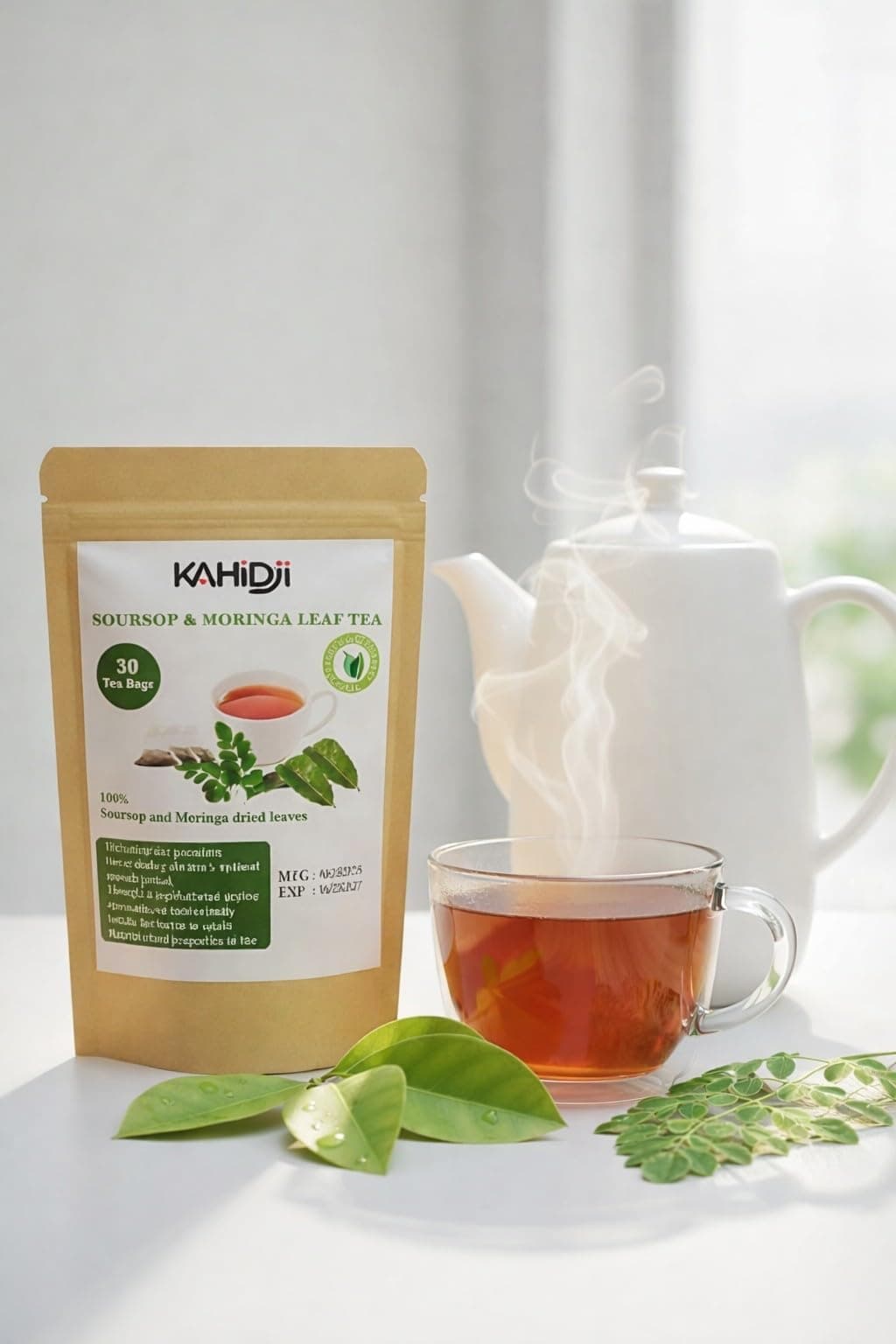 SOURSOP & MORINGA LEAF TEA - 30 teabags