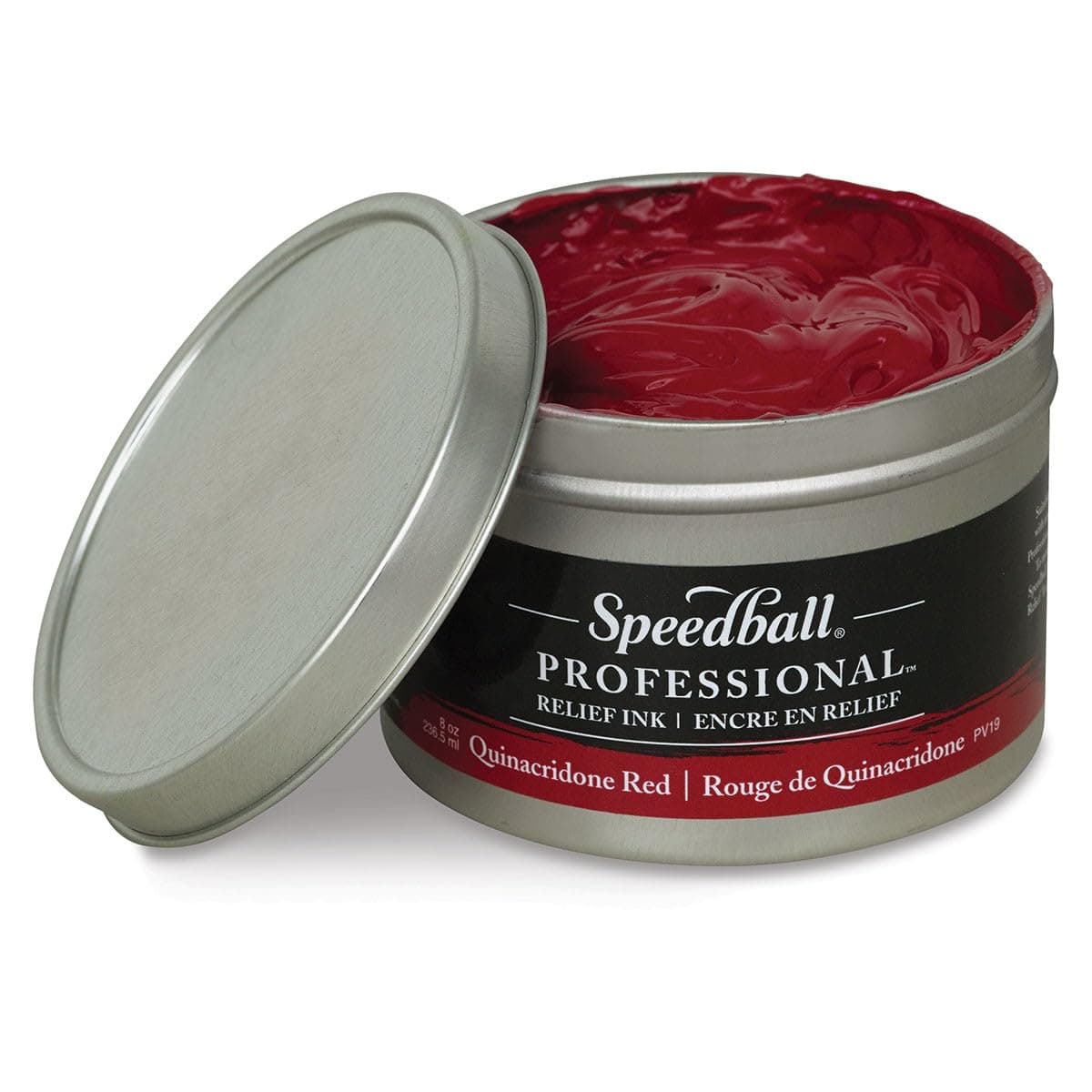Speedball Professional Relief Ink Quinacridone Red 8OZ