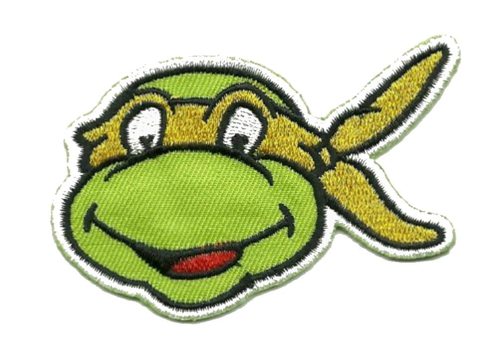 Teenage Mutant Ninja Turtles Michelangelo Mini Head Embroidered Patch