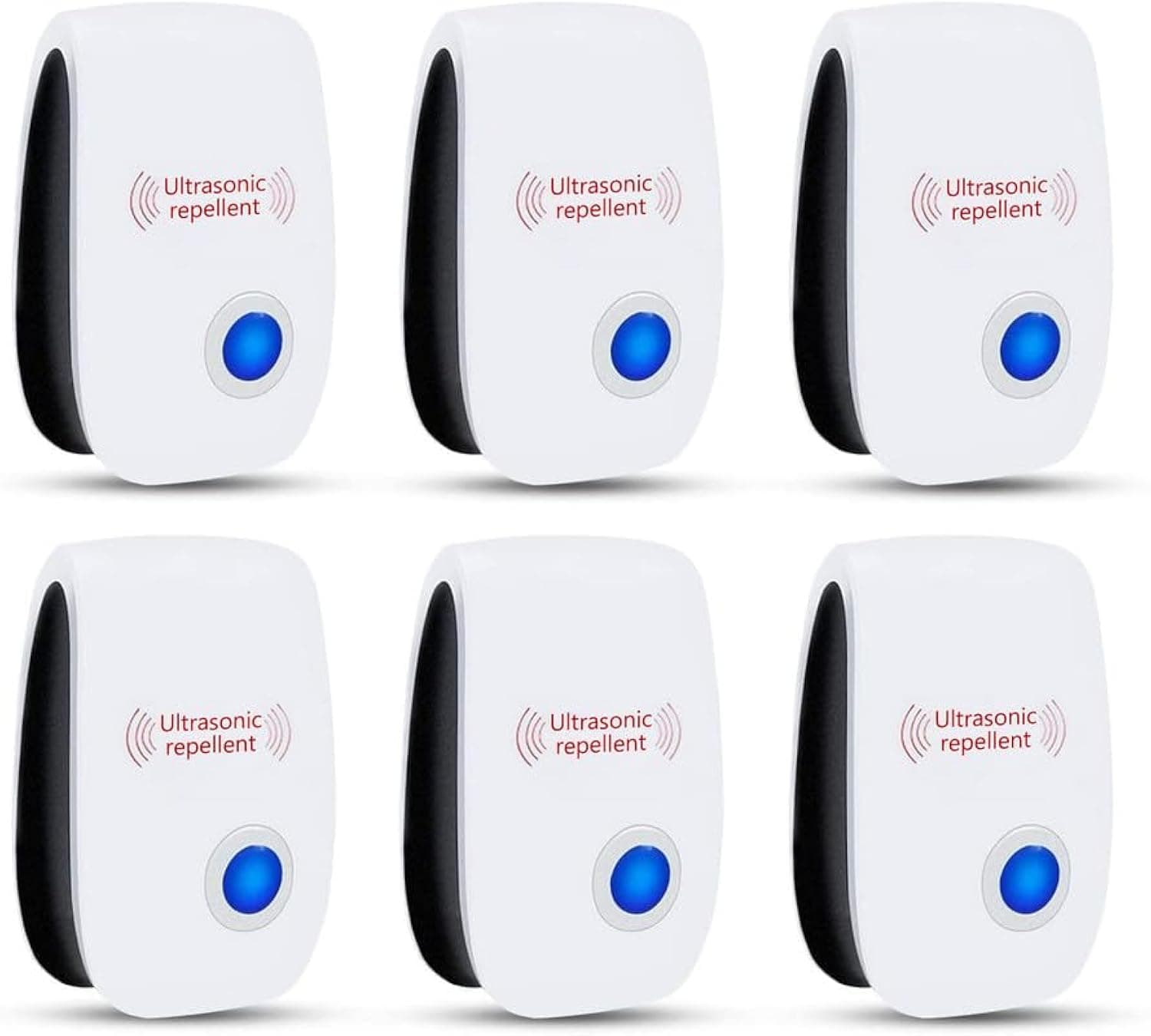 Utrasonic Pest Repeller 6 Pack Pest Control Repellent Indoor for Mosquito,Mice,Roach,Spider,Insects,Rat,Flea
