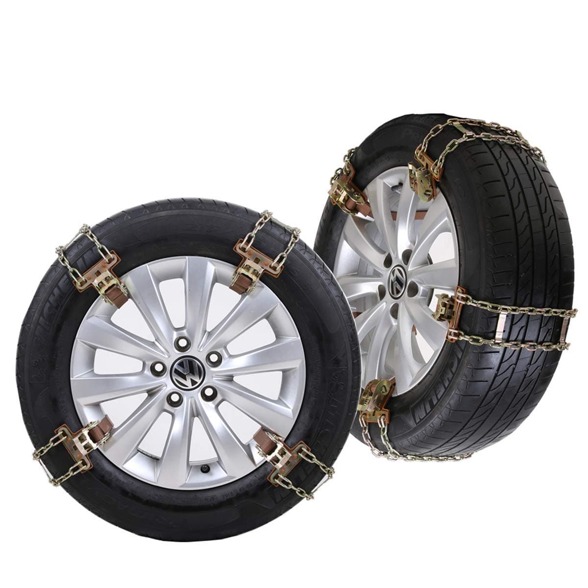 Sanku 2018 New Generation Car Snow Tire Chains ! Fit for Car/SUV/Truck Tire Width 215mm-285mm,Set of 8