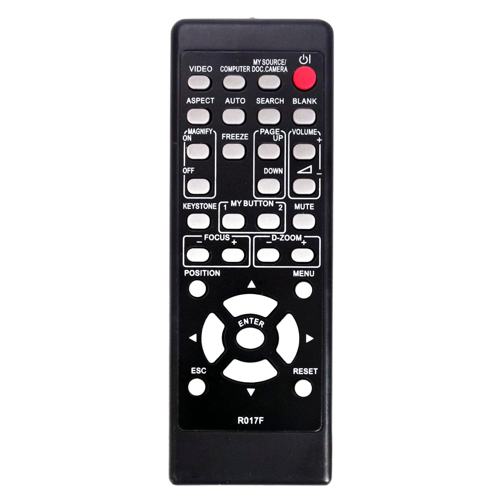 R017F Replace Remote fit for Hitachi Projector HCP-320X Q311 HCP-3050X 3250X 2700X 2720X 2600X HCP-U25E HCP-U25S HCP-U26W HCP-960X HCP-345X HCP-380X HL02882 CP-X206 CP-X250 CP-X253 CP-X255 CP-EX250