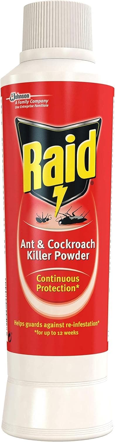 Raid Ant and Cockroach Killer Powder, Insect Killer For Indoor And Outdoor Use, Stops Reinfestation, 250g