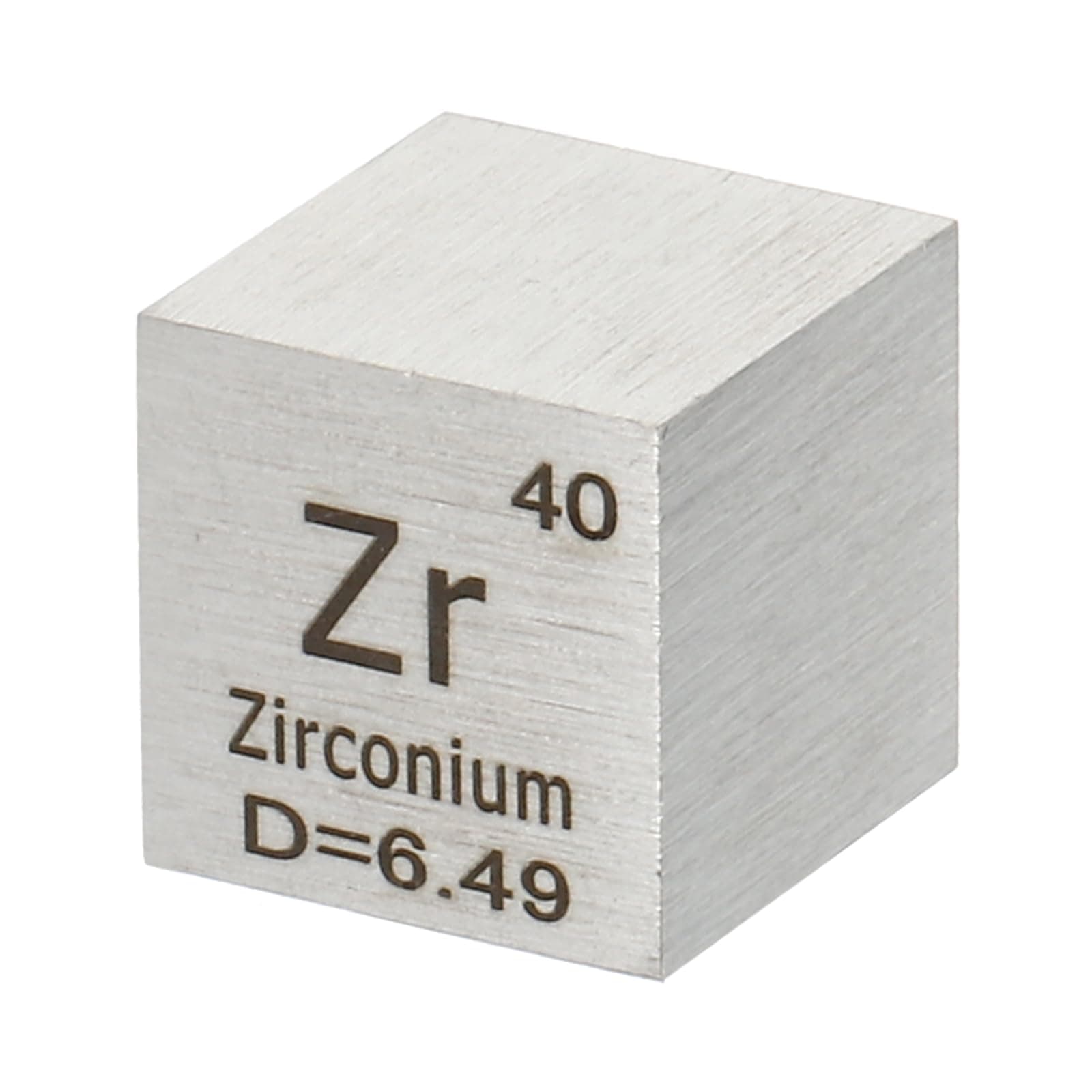 PATIKIL Zirconium Cube, 10mm Zr Density Cube High Density Element Cube Unique Metal Cube Periodic Table of Elements Collections Lab Experiment Teacher Scientific Classes