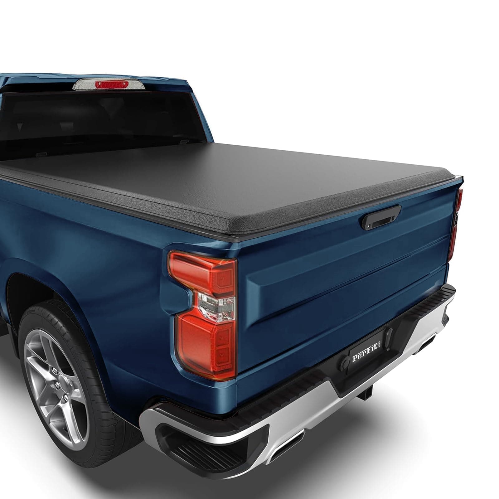 Soft Roll Up Truck Bed Tonneau Cover for 2007 Silverado GMC Sierra 1500 2500 3500 HD New Body & 2008-2014 Silverado GMC Sierra 1500 2500 3500 HD 6.5 FT (79") Bed
