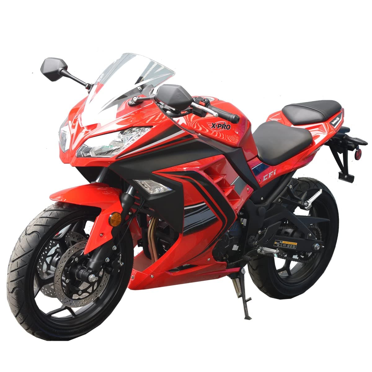 X-PRO 250cc 6 Speed EFI Fuel Injection Dirt Bike Motorcycle Bike Street Bike Motorcycle Assembled in Crate (Red)