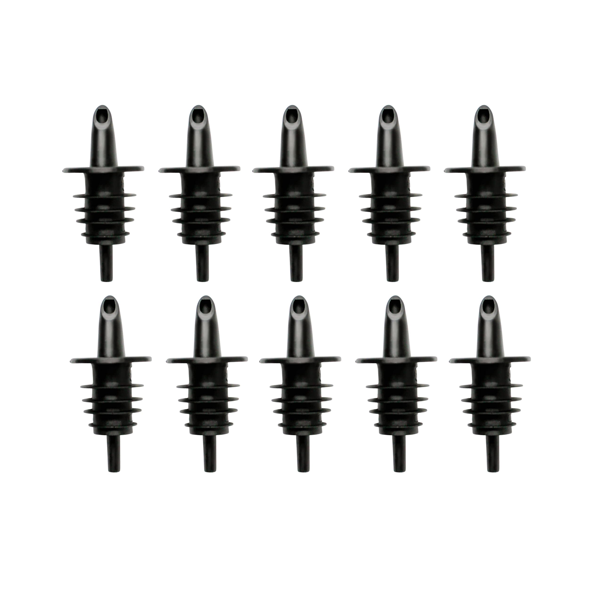 Syrup Precise Control Bottle Pourers, Professional Pour Spouts for Snow Cone & Drink Flavors (10-Pack)
