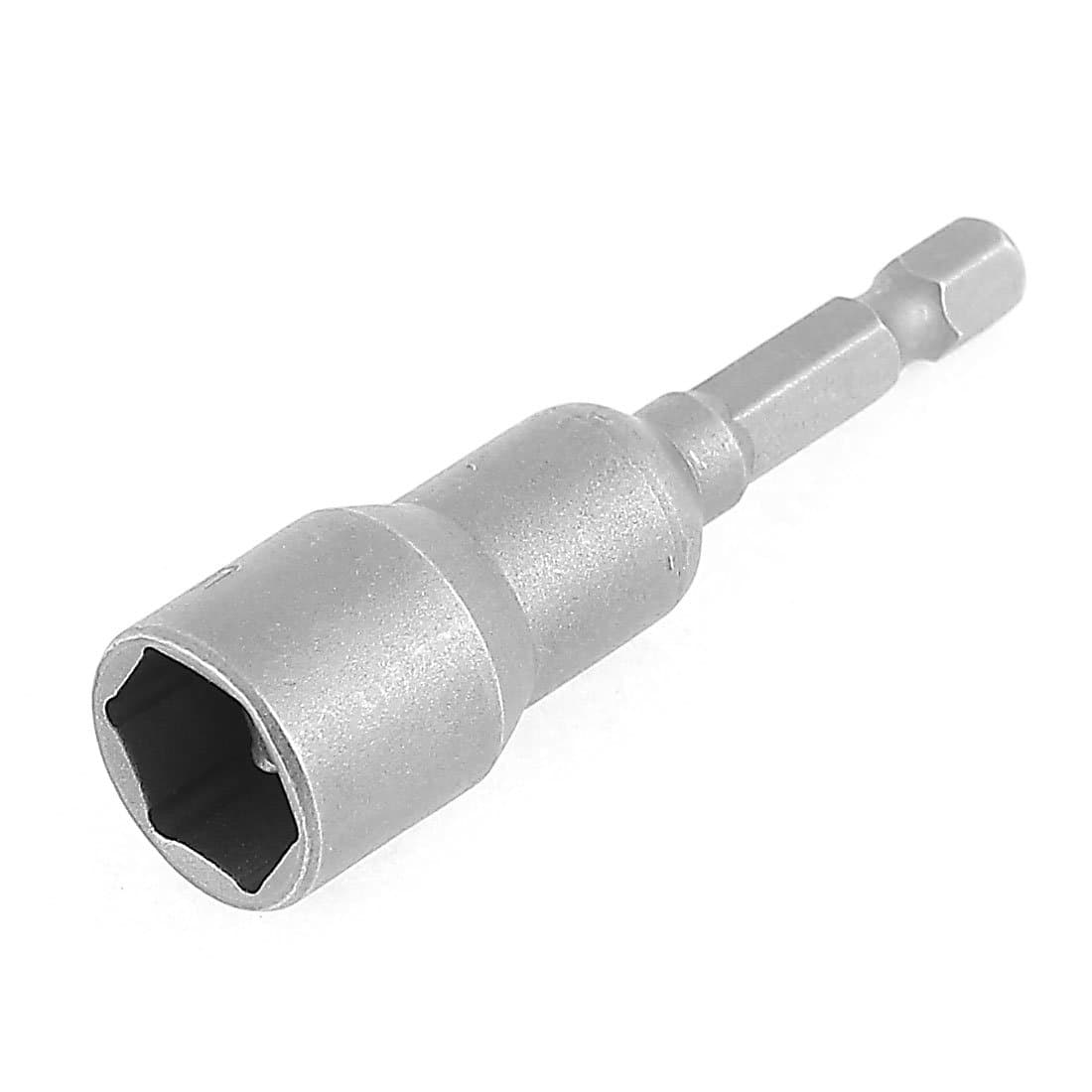 Sourcingmap a16011600ux0891 13 mm Socket Magnetic Nut Driver Setter Adapter Hex Bit - Grey