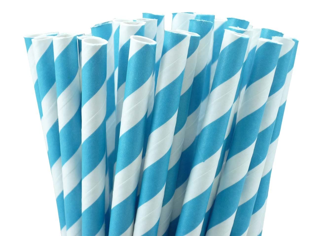 Paper Party Straws | 50 Ct (Turquoise)