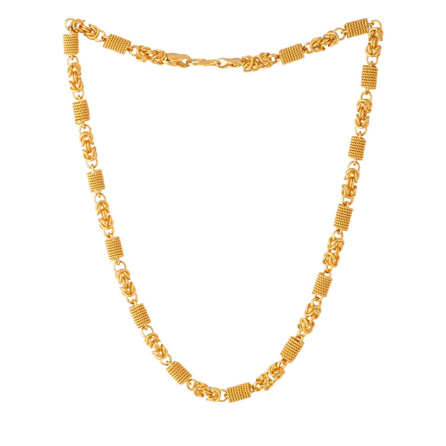 VOYLLADesigner Gold Plated Link Chain for Men