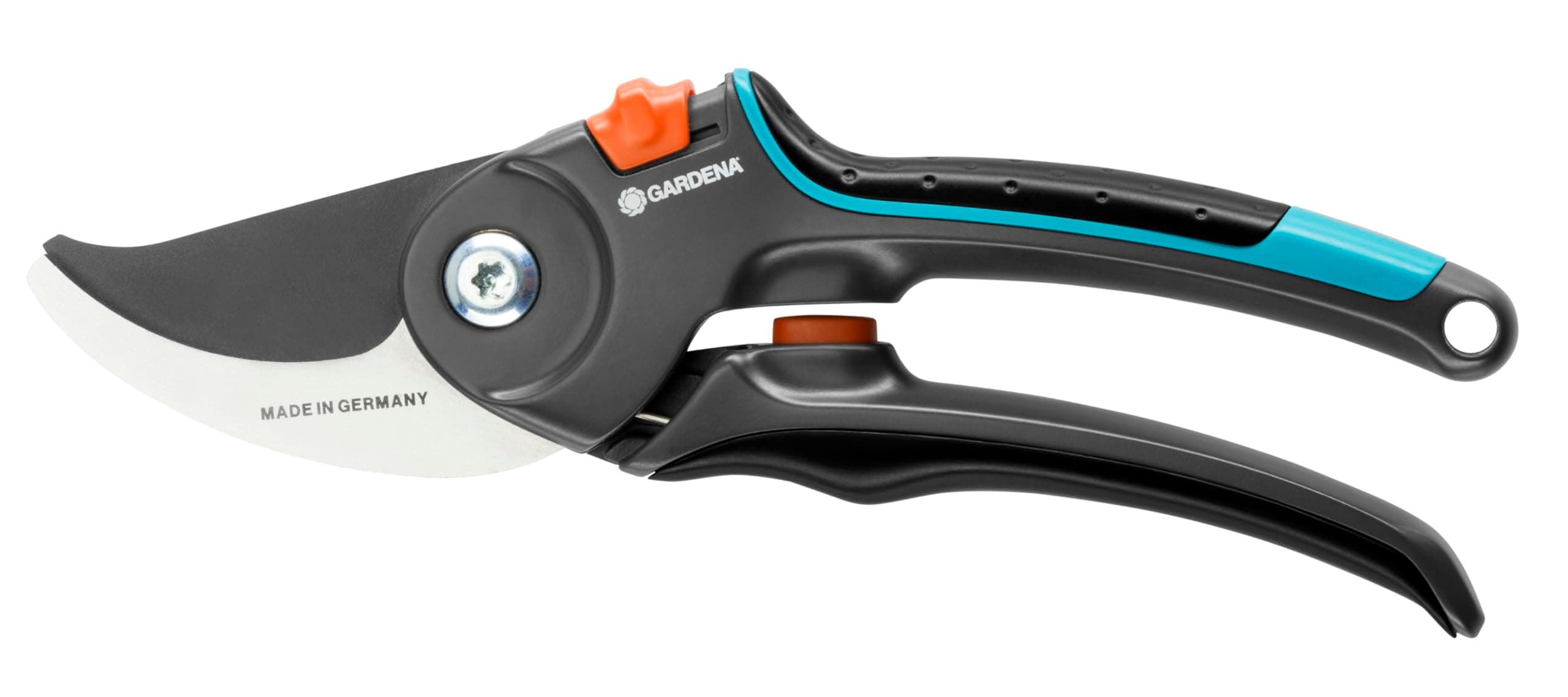 (8904) Plant-Friendly Pruner with Bypass Cutting for Branches and Twigs, Max. Cutting Diameter 1", Integrated Spring in the Handle, Non-stick Upper Blade - Made in Germany