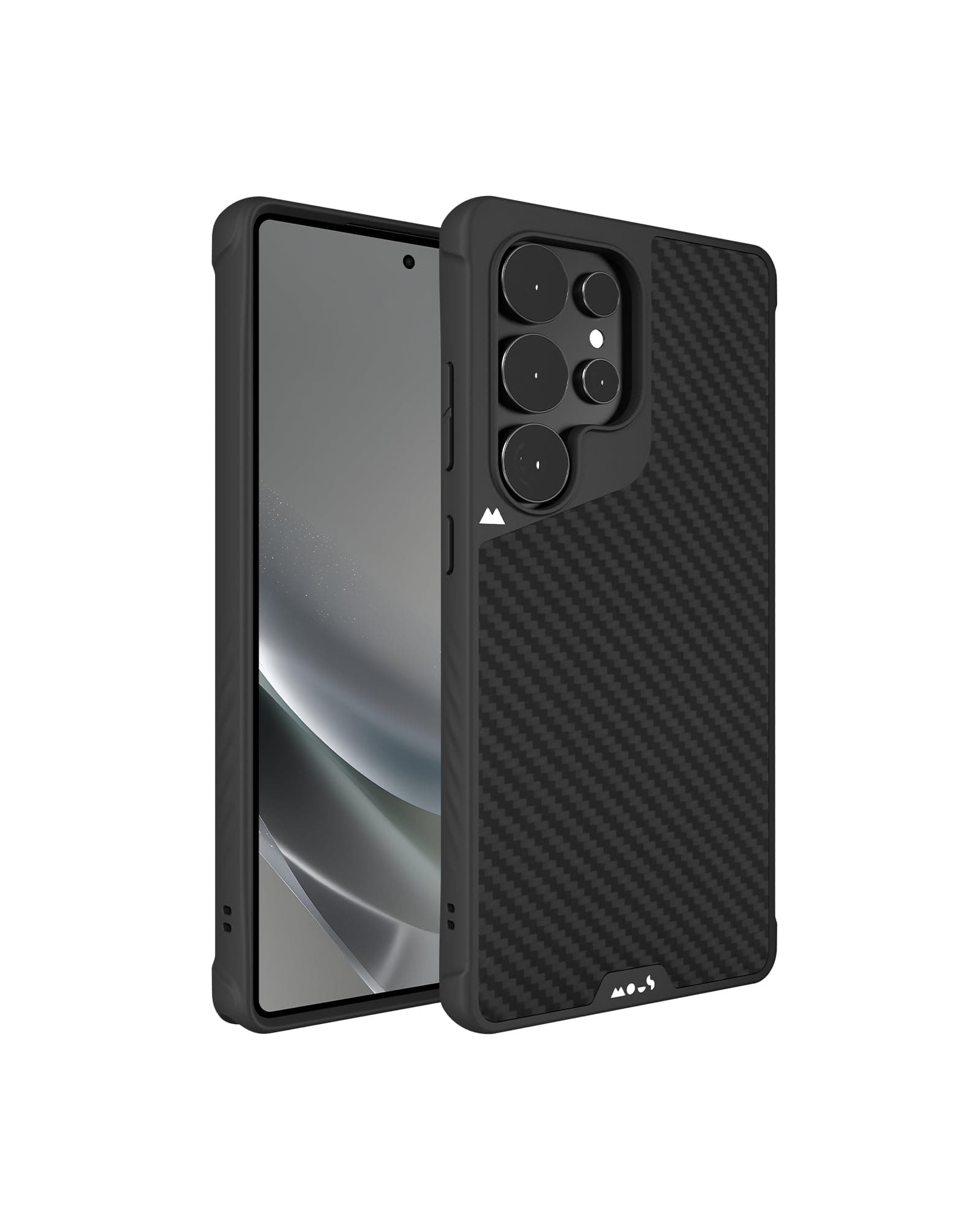 Mous for Samsung Galaxy S24 Ultra Case MagSafe Compatible - Limitless 5.0 - Carbon Fibre - Protective S24 Ultra Case - Shockproof Phone Cover