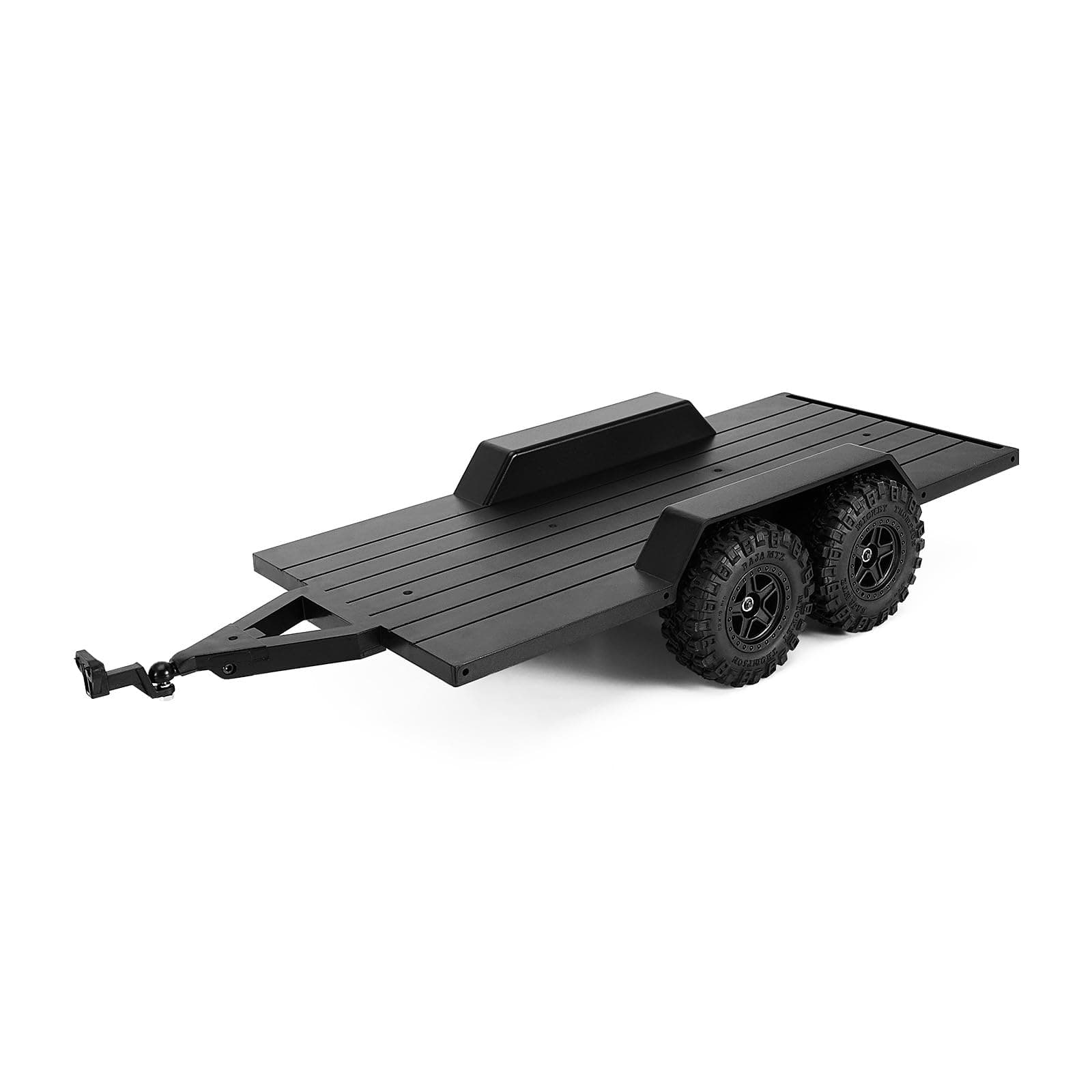 Utility Trailer with Hitch for 1/18 RC Crawler Car TRX4M Upgrade