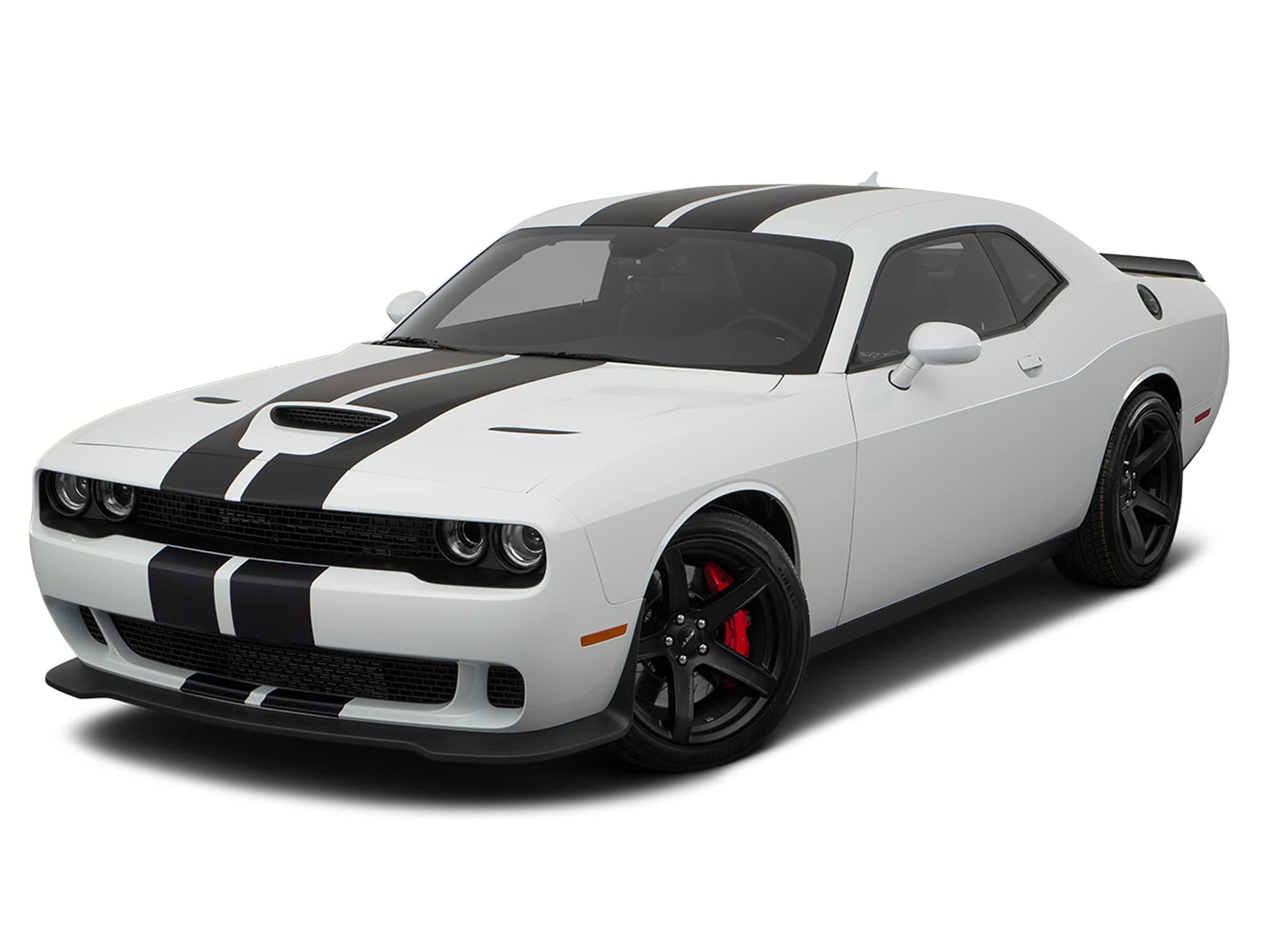 Full line Stripe Graphics Stickers Decals Compatible with Dodge Challenger (Black)