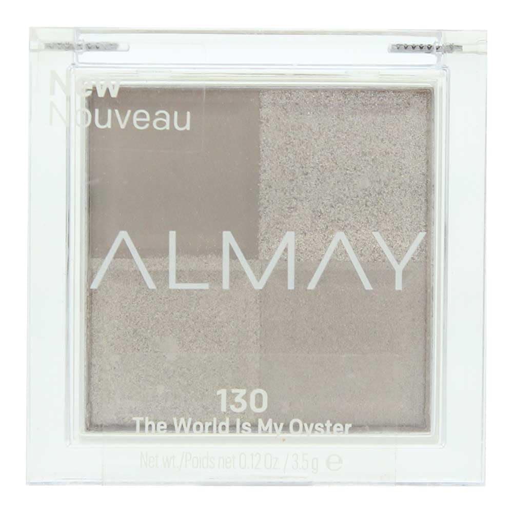 Eyeshadow Palette, Longlasting Eye Makeup, Single Shade Eye Color in Matte, Metallic, Satin and Glitter Finish, Hypoallergenic, 130 The World Is My Oyster, 0.1 Oz