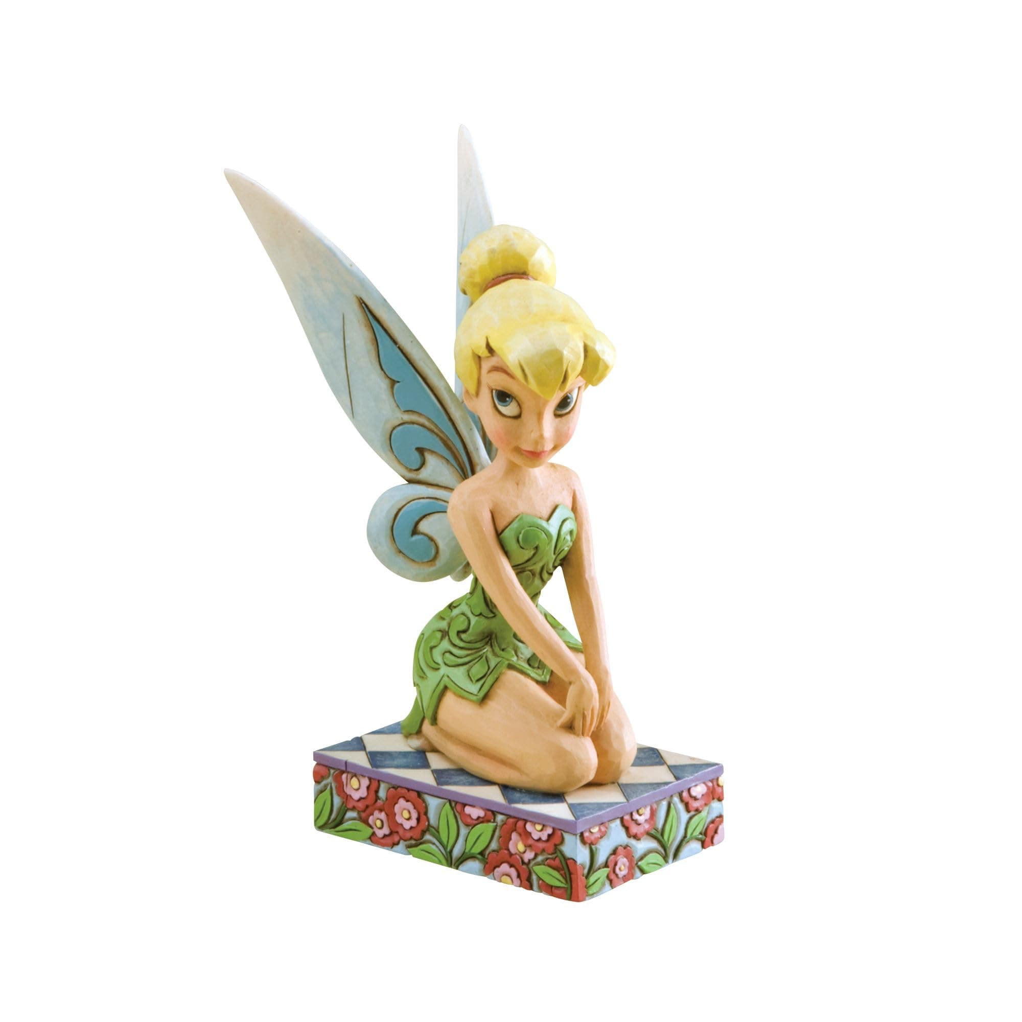 Enesco Disney Traditions by Jim Shore Peter Pan Tinker Bell Seated Pose Figurine, 5 Inch, Multicolor