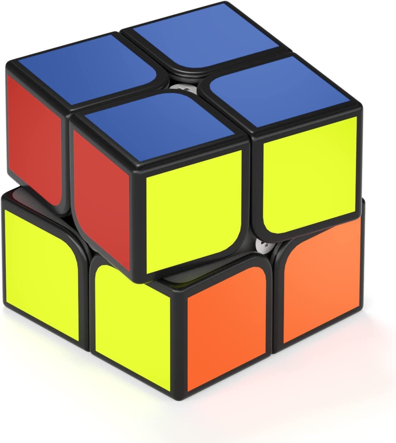 Mumoo Bear 2x2 Speed Cube, QiDi 2x2x2 Cube Super-Durable Sticker with Vivid Colors (2x2x2)
