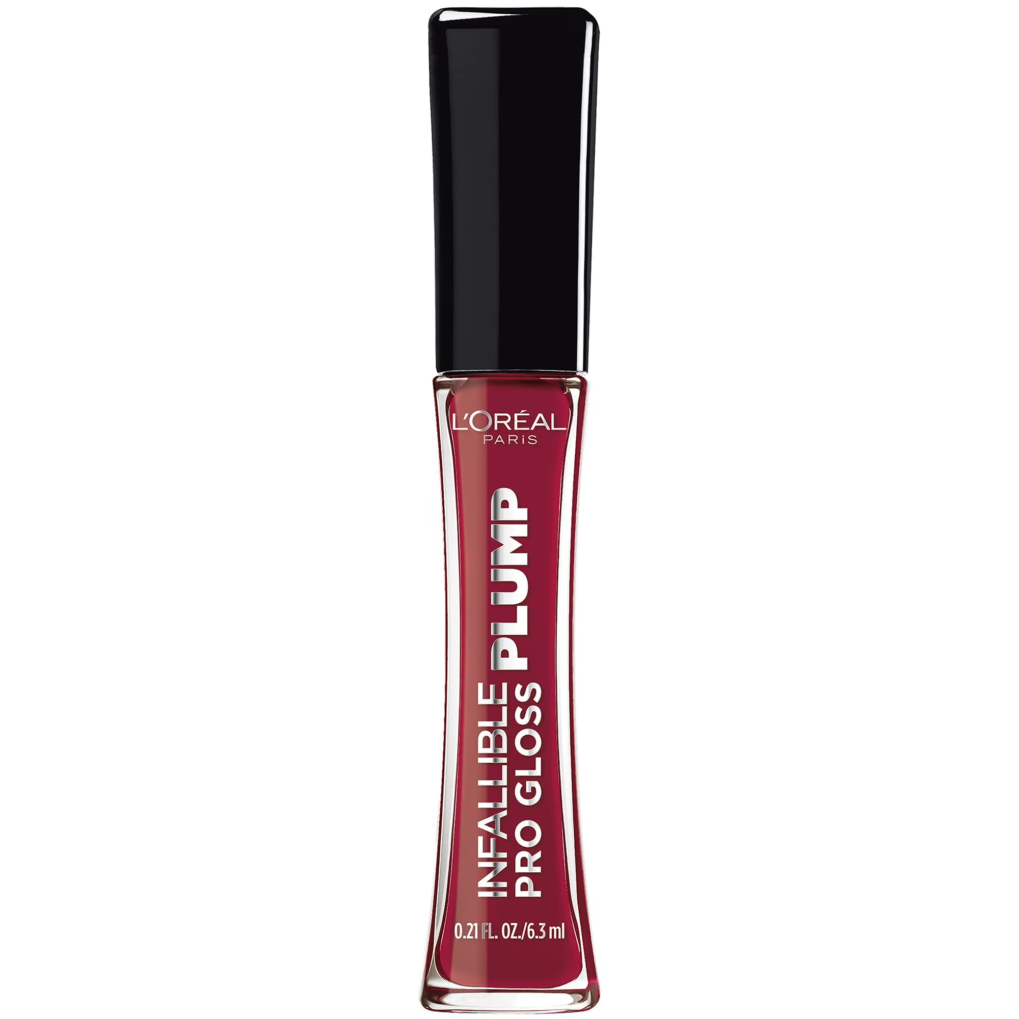 L’Oréal Paris L'Oreal Infallible Pro Gloss Plump Lip Gloss with Hyaluronic Acid, Long Lasting Plumping Shine, Lips Look Instantly Fuller and More Plump, Ruby Sheen, 6ml