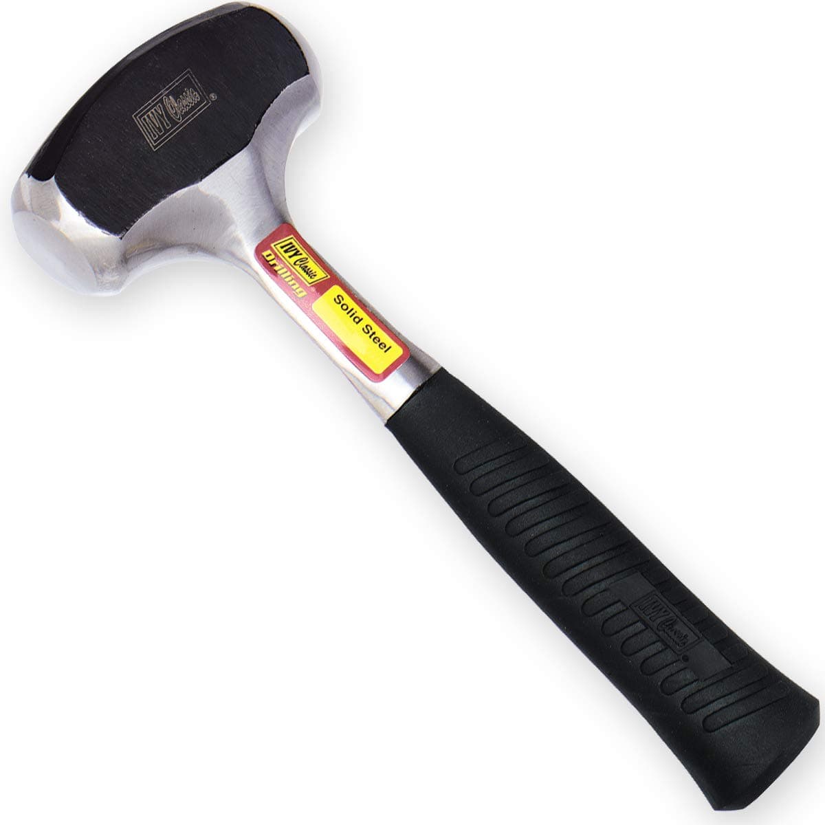 IVY Classic 15444 2.5 lb. Solid Steel Drilling Hammer with Vibration Cushioned Rubber Handle