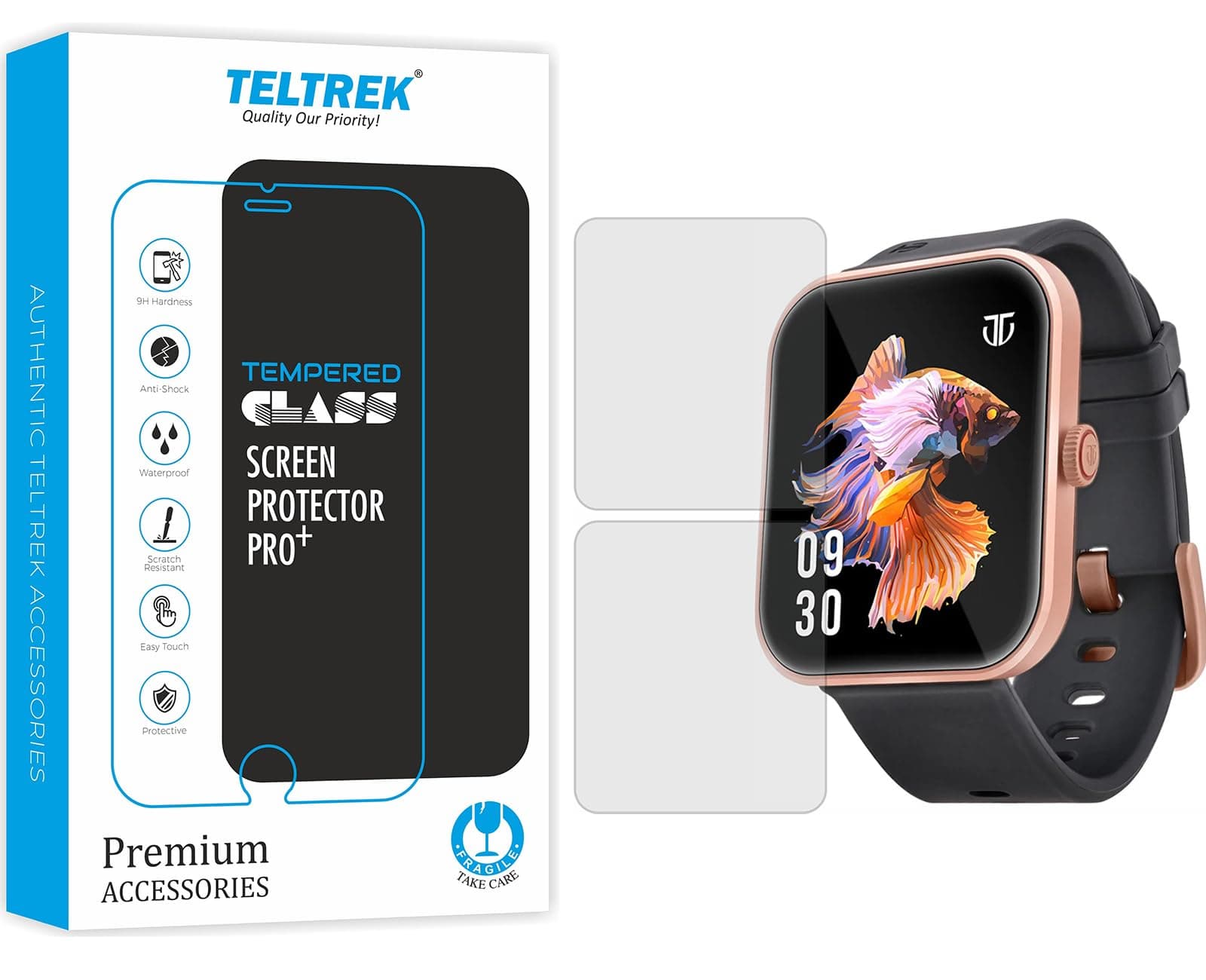 Screen Protector Compatible With Titan Talk S Smartwatch, Full Hydrogel TPU Screen Guard not a Tempered Glass (Pack of 2)