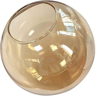 Modo Lighting Replacement Glass Globe Shade,Modern Clear Lampshade Glass Accessories for Pendant Wall Sconces (Amber)
