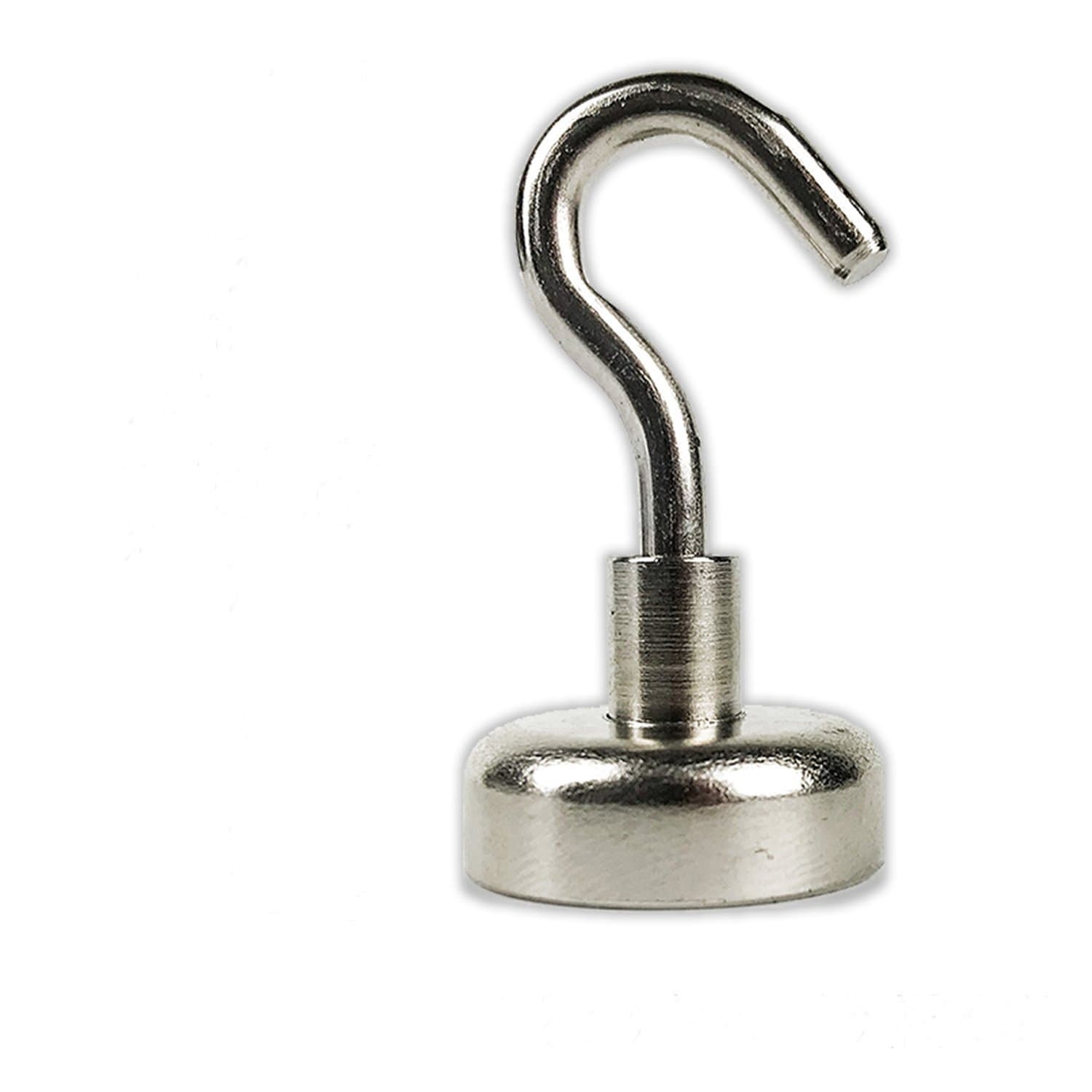 Magnetic Hook, Capacity Quality Chrome Plated for Tools, Keys, Towels, 2 Piece