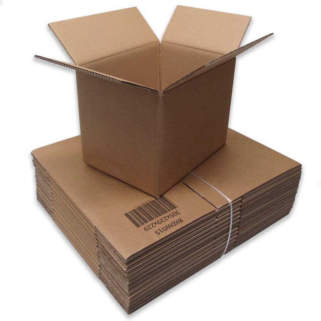 30 x A4 Home Removal Storage Packing Cartons - Double Wall Cardboard Boxes - 12" x 9" x 9" / 305mm x 229mm x 229mm