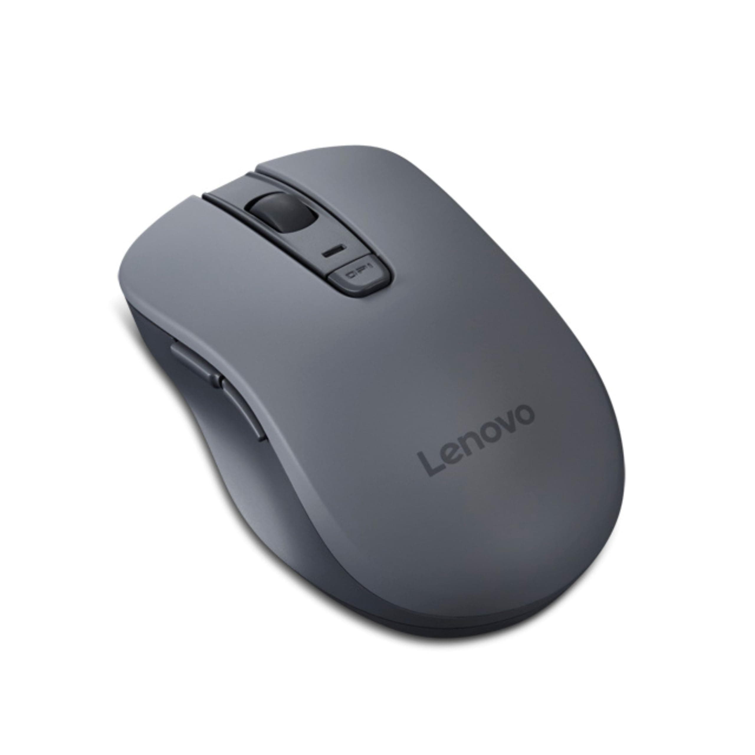 Lenovo WL310 Bluetooth Silent Mouse, Ergonomic, Adjustable DPI, Silent Clicks, Bluetooth 5.0, Portable for Windows, Mac, and Chromebook, Grey