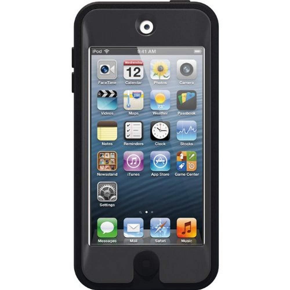 iPod Touch (5th Gen/6th Gen/7th /Gen) Defender Series Case - Coal, Rugged & Durable, with Port Protection, Includes Holster Clip Kickstand