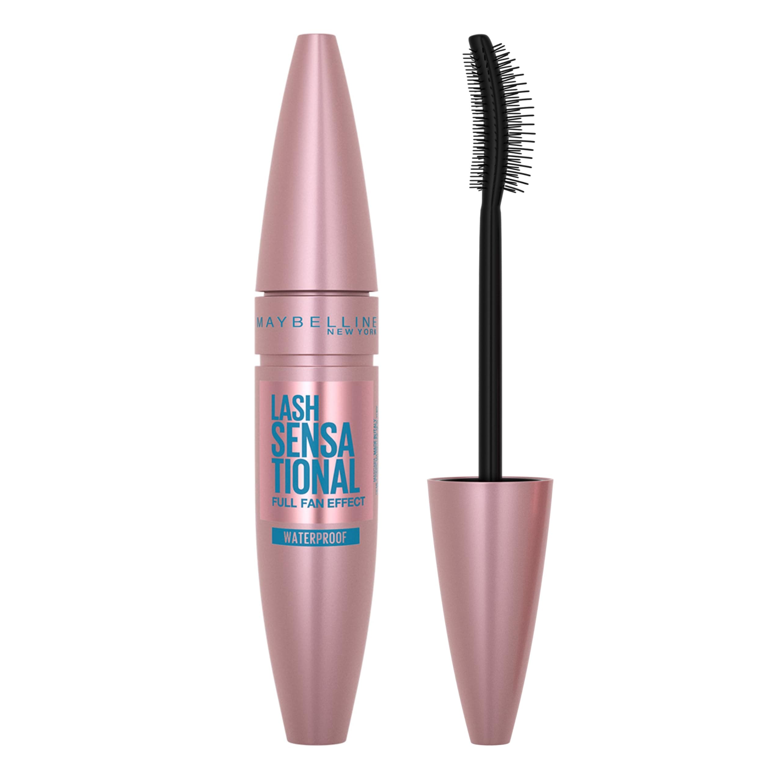 Maybelline Lash Sensational Lash Multiplying Waterproof Mascara, No. Black, 0.31 Ounce